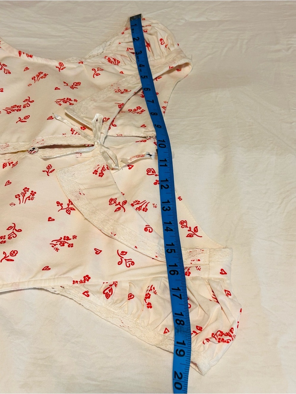 Free People Cream Mini Dress with Pink Floral Print - Picture 12 of 15